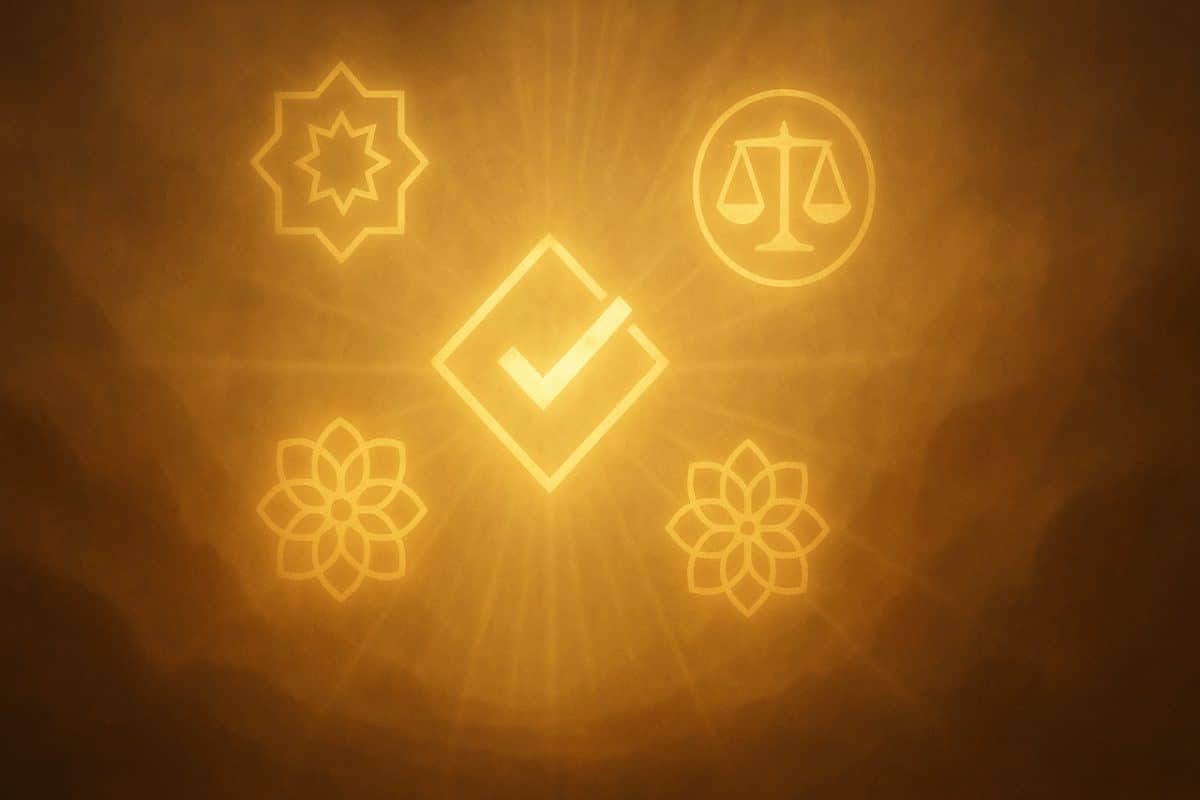 تصویر مفهومی انتزاعی درباره اثبات صداقت پیامبر اسلام