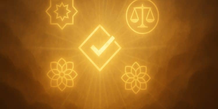 تصویر مفهومی انتزاعی درباره اثبات صداقت پیامبر اسلام