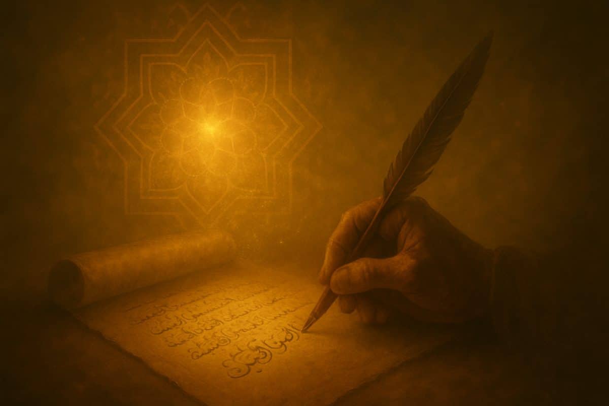 محو شدن نوشته‌های ساختگی در برابر نور حقیقت الهی