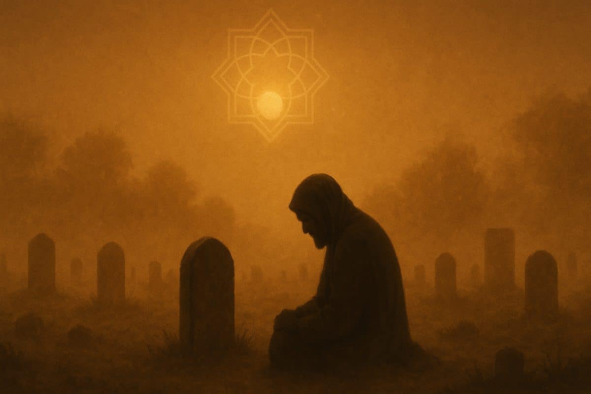 تصویر مفهومی از غم پیامبر و محرومیت از استغفار برای عزیزترین افراد