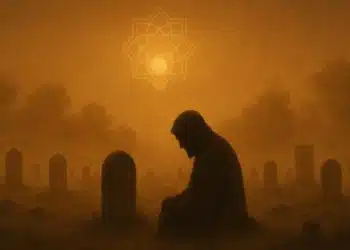 آخرت تلخ عزیزترین افراد و نقش آن در اثبات صداقت پیامبر اسلام تصویر مفهومی از غم پیامبر و محرومیت از استغفار برای عزیزترین افراد