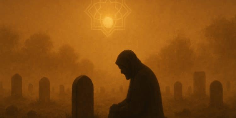 آخرت تلخ عزیزترین افراد و نقش آن در اثبات صداقت پیامبر اسلام 1 تصویر مفهومی از غم پیامبر و محرومیت از استغفار برای عزیزترین افراد